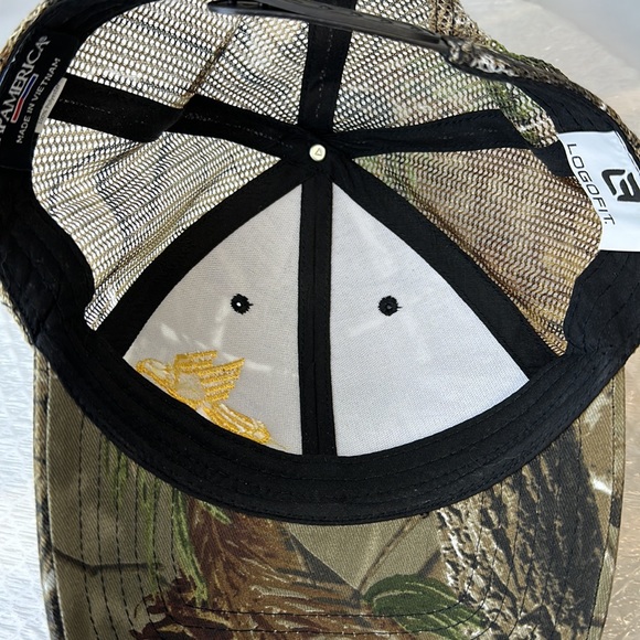 Eagle Excavation Inc Camo Mesh Trucker Hat SnapBack Cap - Picture 8 of 11